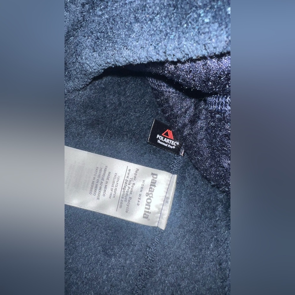 Patagonia Men's Re-Tool Snap-T Blue Long Sleeve Fleece XL - Picture 6 of 8